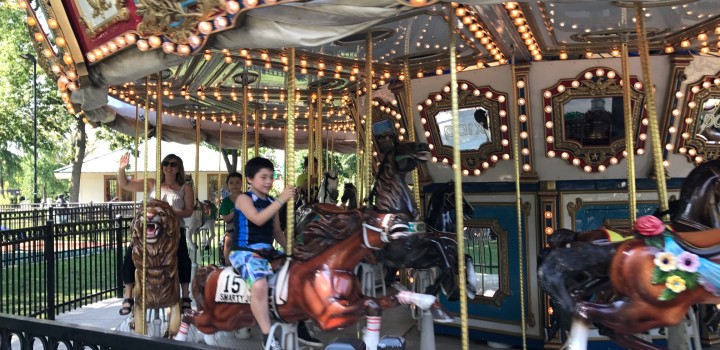 Carousel at picnic
